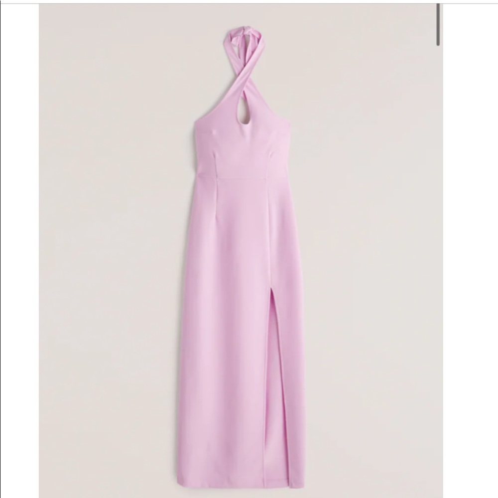 Abercrombie keyhole halter maxi dress